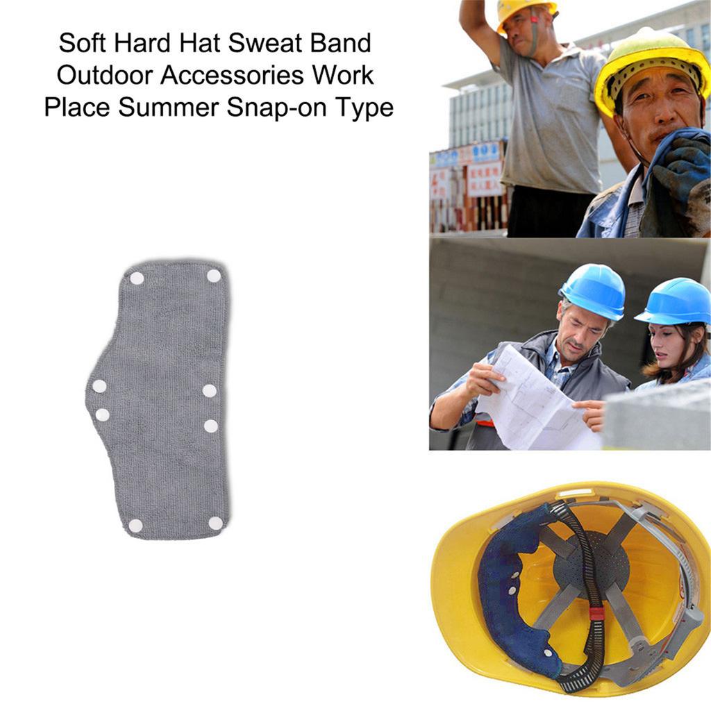 Heat Dissipating Snap-On Hard Hat Sweatband The Heat Easily Attaches Reusable