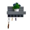 Wall-Mounted Wooden Shelf & Key Holder Decor