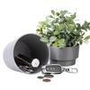 Flower Pot Safe Storage Tank Creative Box with Lock Insurance Password Storage Box Mini Money Keys Storage Organizer box