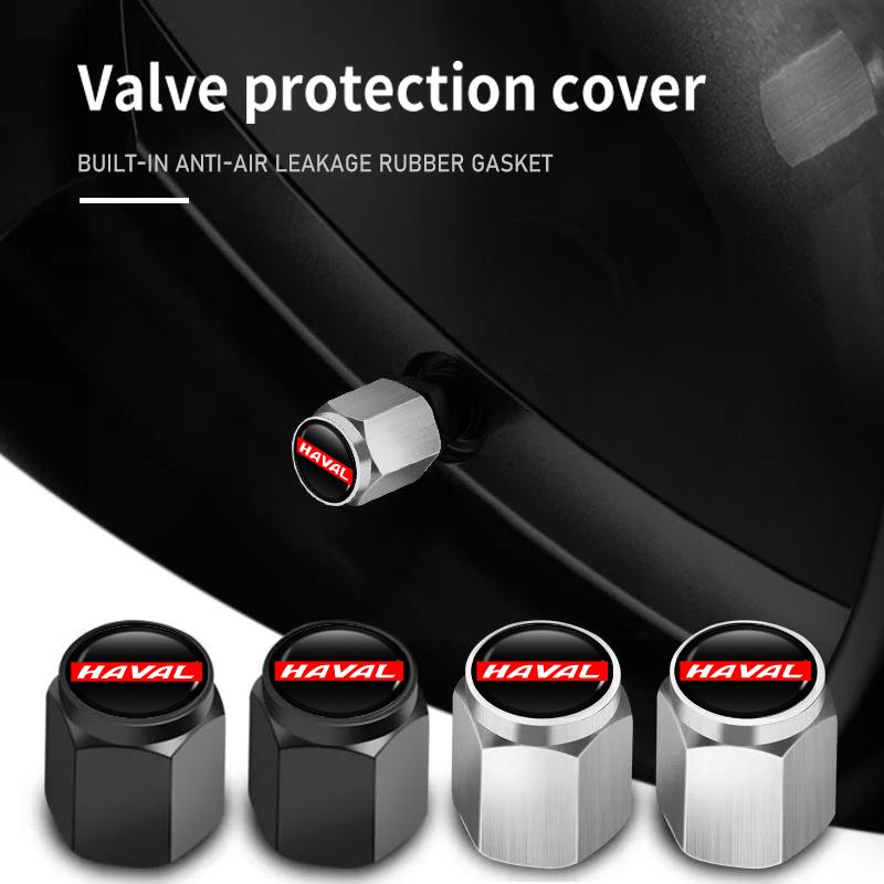 5PCS Car Tire Valve Caps Theftproof Aluminum Wheel Tyre Stem For Haval Great Wall F7 H6 H1 H2 H3 H4 H5 H7 H8 H9 M4 M6 F5 F9 Stem Caps1