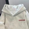Season Hooded Fleece Thickened Sweater Male Trend Male Season Teen Hoodie Female Ins