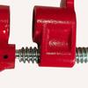 3/4in Heavy Duty Pipe Clamp Malleable Iron Water Pipe Clip for Woodworking Panel Slot Carpenter