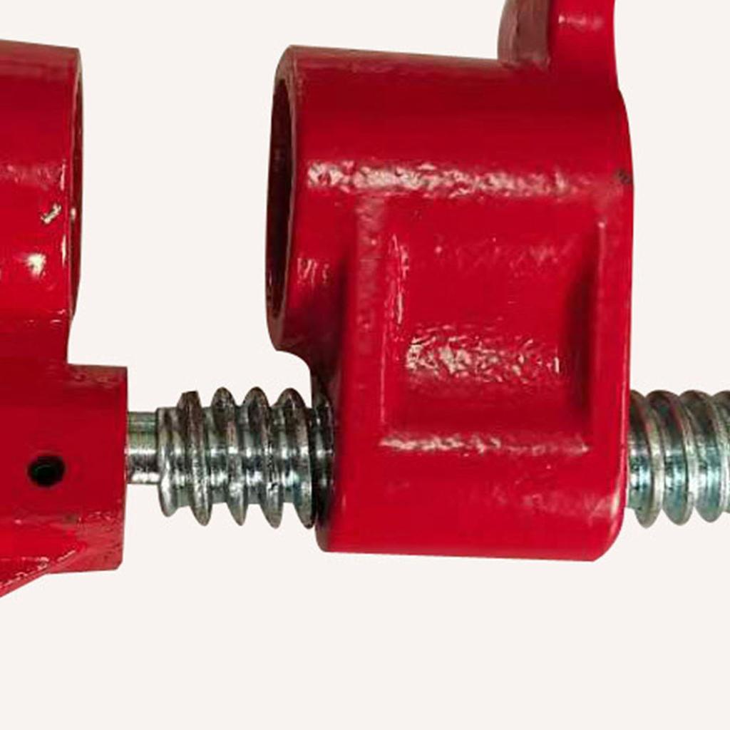 3/4in Heavy Duty Pipe Clamp Malleable Iron Water Pipe Clip for Woodworking Panel Slot Carpenter