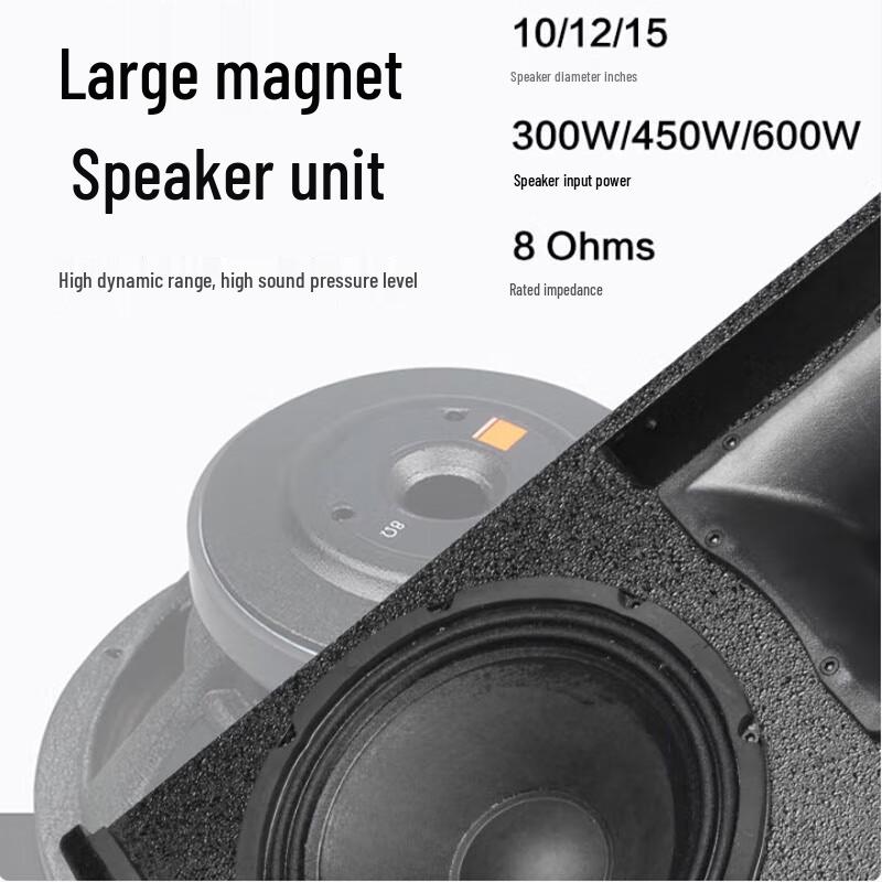 Huido ETM-121 Professional Stage Monitor Speaker CN Plug (adapter Included)