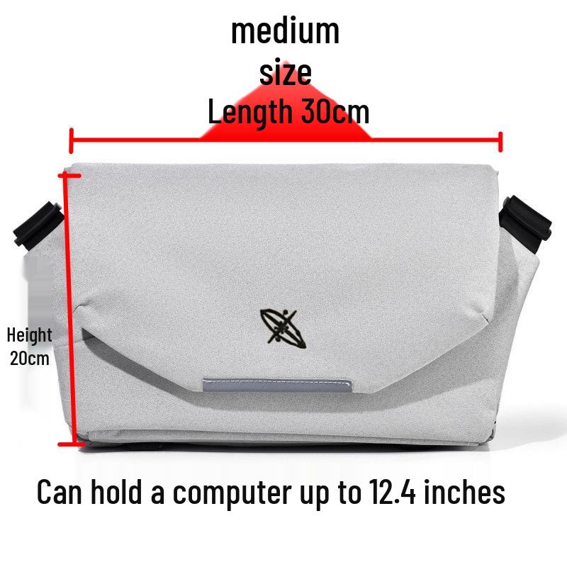 Men's Trendy Large Capacity Crossbody Bag with Magnetic Buckle