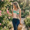 Womens Spring Tops Patchwork Tank Top Summer Shirts for Women Casual Sleeveless Womens Summer Shirts Loose Fit Tshirts Shirts for Women