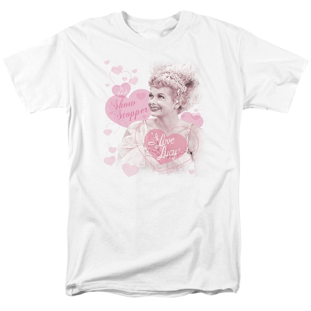 I Love Lucy Show Stopper T Shirt Mens Licensed Classic TV Show White XL