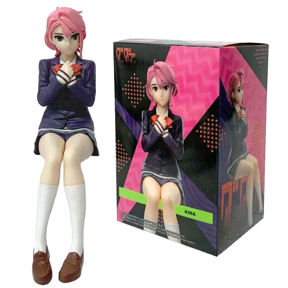 Anime Ayase Momo figure Shiratori Okarun Action Figure Shiratori figurine sitting pose statue Car decoration doll toys Fans Gift