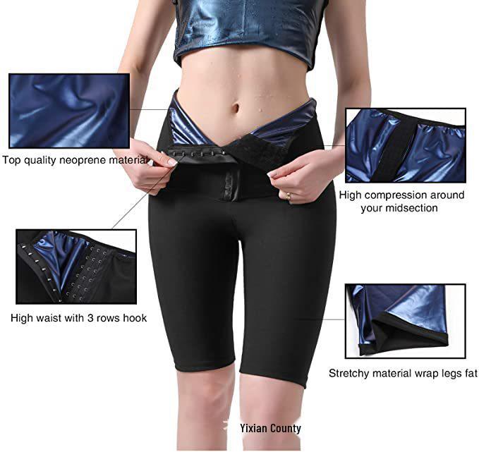 High Waist Sauna Shorts: Sweat-Inducing, Body Shaping Fitness Trainer