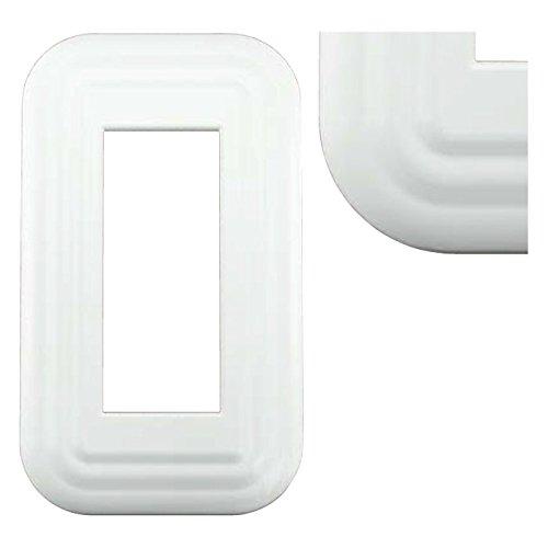 Sugatsune Industrial Switch & Outlet Plate, Premium Enamel Retro Series, White, PXP-HH01-WT