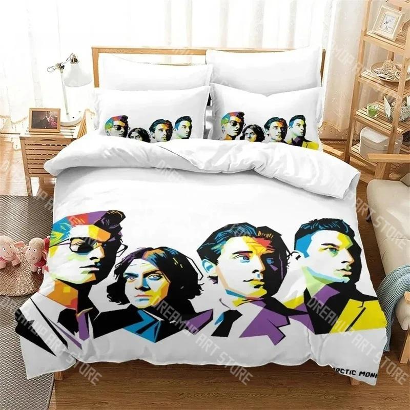 Fashion New Arctic Monkeys Bedding Set Single Twin Full Queen King Size Bed Set Kids Bedroom Duvetcover Sets Bed Sheet Set