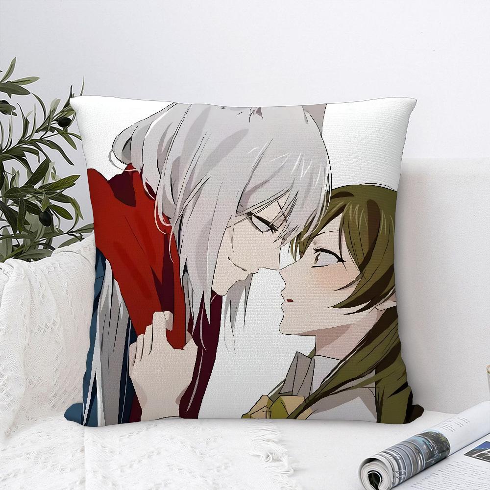 

Anime K-Kamisama Hajimemashita Pillow Case Plush Fabric Soft Pillowcase Double Sided Print Cushion Cover Throw Pillow Cover 16x16Inch