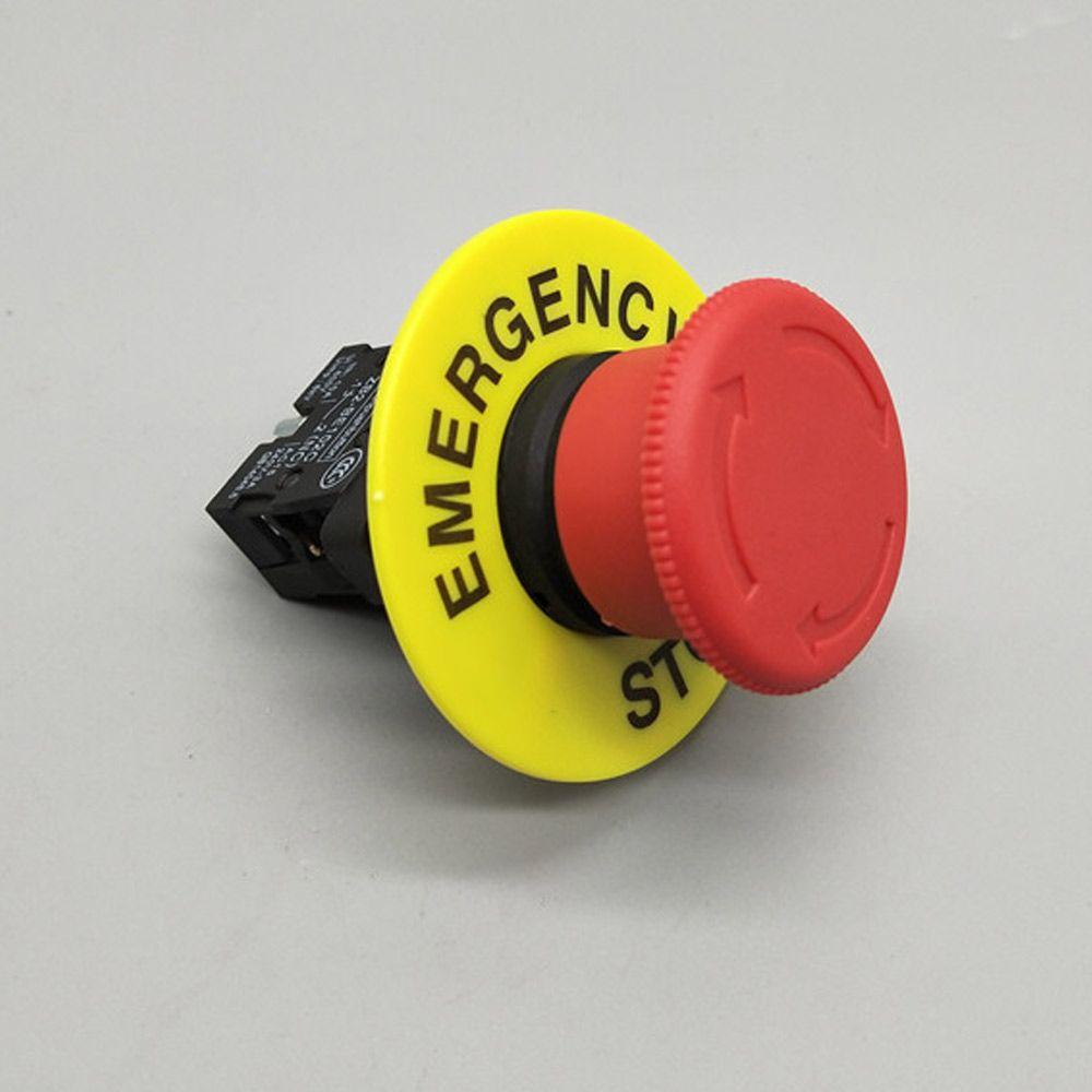 10PCS Durable 22mm Switch Accessory Frame Emergency Stop Sign Mark Label Warning Circle