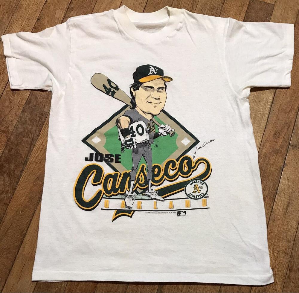 

VTG 1988 JOSE CANSECO CARICATURE White Shirt gift Fans A348 3XL