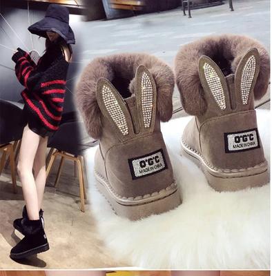 2026 New Women Winter Snow Boots Velvet Padded Shoes Boots Outdoor Fur Keep Warm Shoes Female Solid Casual Boots