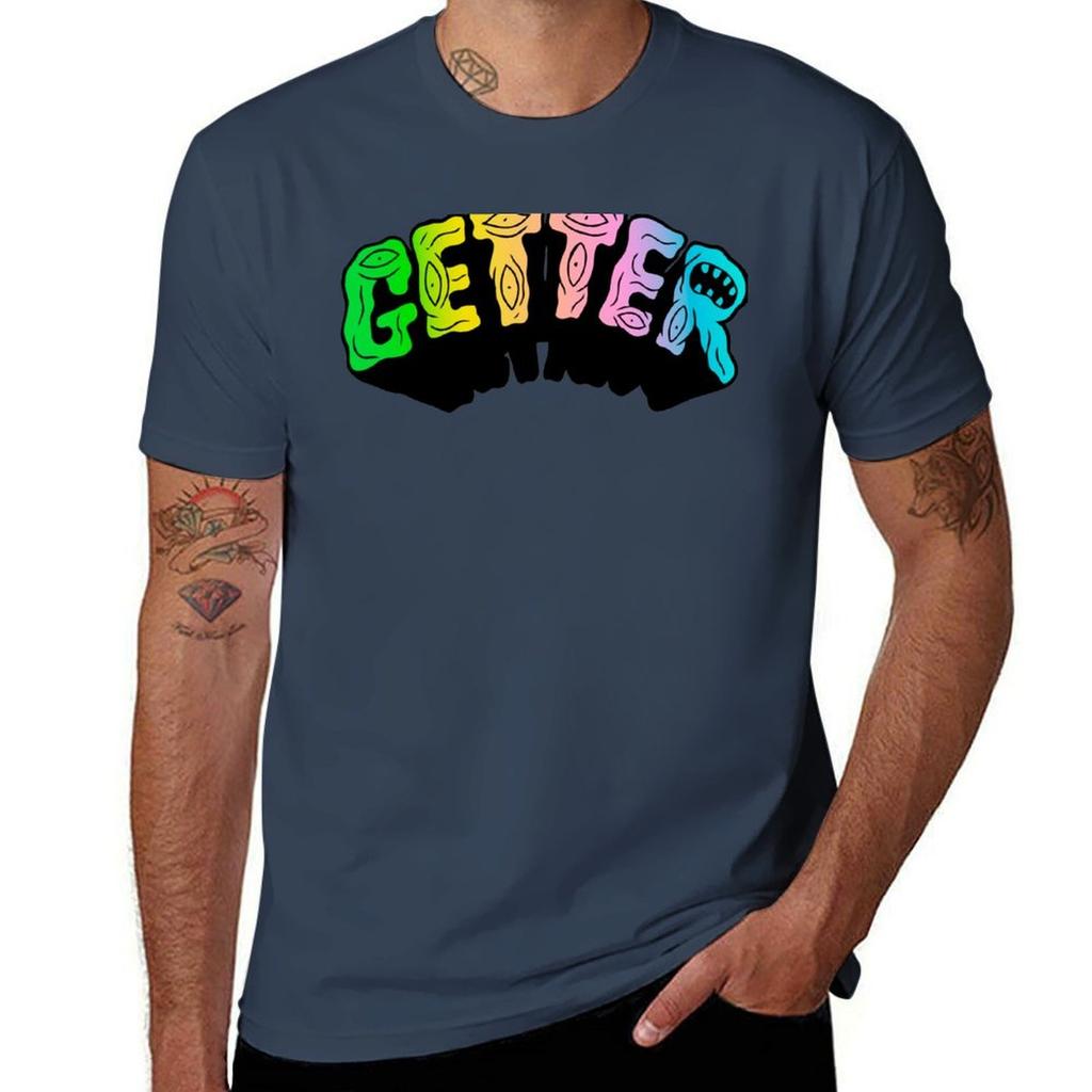 Getter Logo Trypp Tshirt Basic Casual Short Sleeve Cotton Shirt