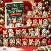 Interactive Unboxing Games 2026 Corgi Christmas Advent Calendar, 24 Days Acrylic Dog Ornaments Countdown 2D Festive Decoration for Kids Holiday