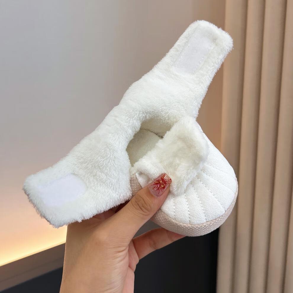 Infant Fleece Shoes: Soft Soles, Warm Cotton, Non-Shedding, Anti-Slip for 0-1 Year