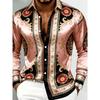 Herren Langarmshirt, Vintage Barock Digitaldruck