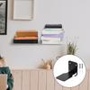 2Pcs Invisible Floating Bookshelf Holder Heavy Duty Book Organizer for Home
