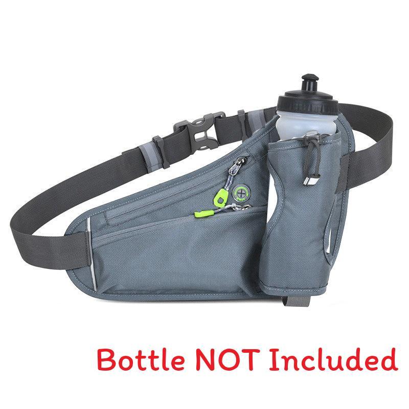 Outdoor Sports Waist Bag With Water Bottle Holder Waterproof Lightweight For Running And Cycling