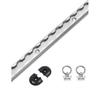 For Enclosed Trailer Cargo Fixing Trarvel Transfer 19.7 Inch Aluminum L Track Tie-Down System Aluminum Delivery Tie-Down Rail