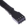 Power Cables & Connectors 3 Pcs 4Pin 1 To Ways Extender Cable Pwm Fan Splitter Black Sleeved Extension For Cpu Or Computer Case