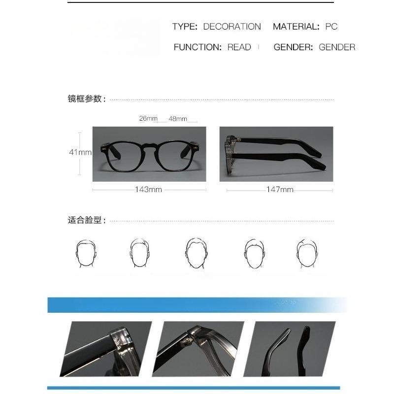 Stylish Square Anti-Blue Light Reading Glasses for Men and Women Large Frame Comfortable Presbyopia Glasses Diopter 0 To +4.0