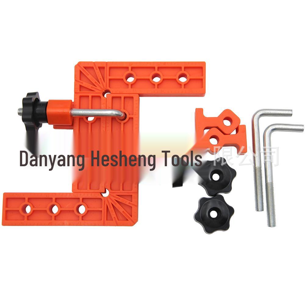Adjustable 140mm Right Angle Woodworking Clamp & Ruler Tool Set