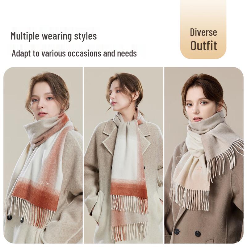 JIUMU 100% Cashmere Scarf & Shawl