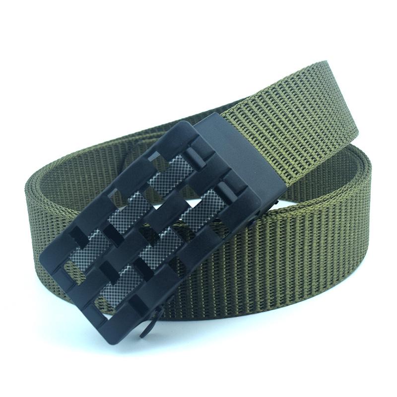Men's Nylon Belt with Breathable Fabric and Automatic Buckle - Ideal as a Gift or Trouser Accessory