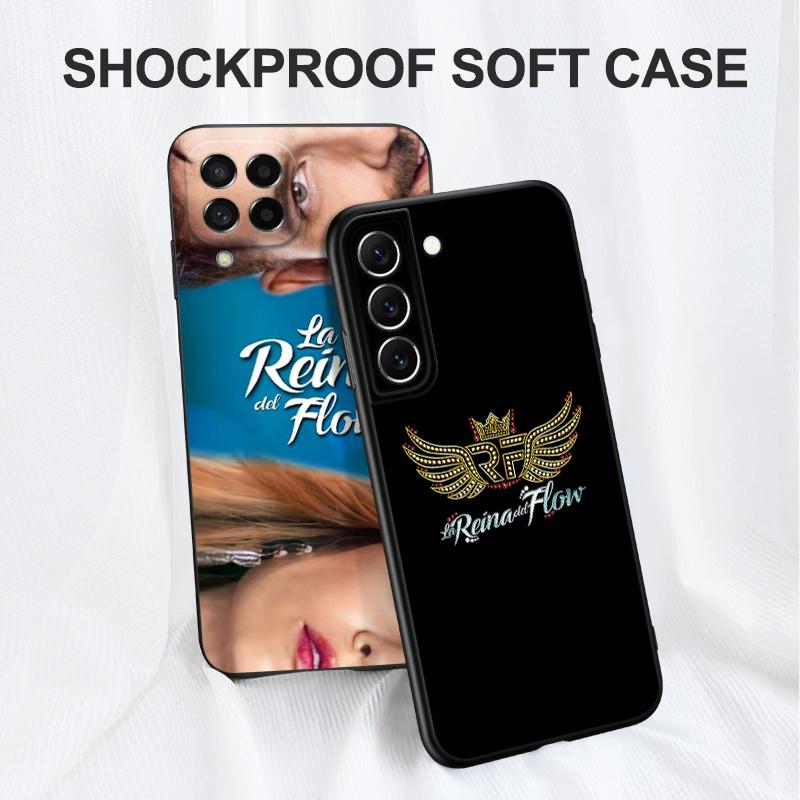 Black Tpu Case For Samsung Galaxy F23 M12 M22 M23 M32 4G M52 5G M30S M21 La-Reina-del-Flow the Queen of