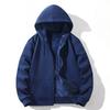 Zipper Hooded Sweatshirt Autumn Winter Fleece-lined Warm Composite Cardigan Pure Cotton Casual Sweatshirt