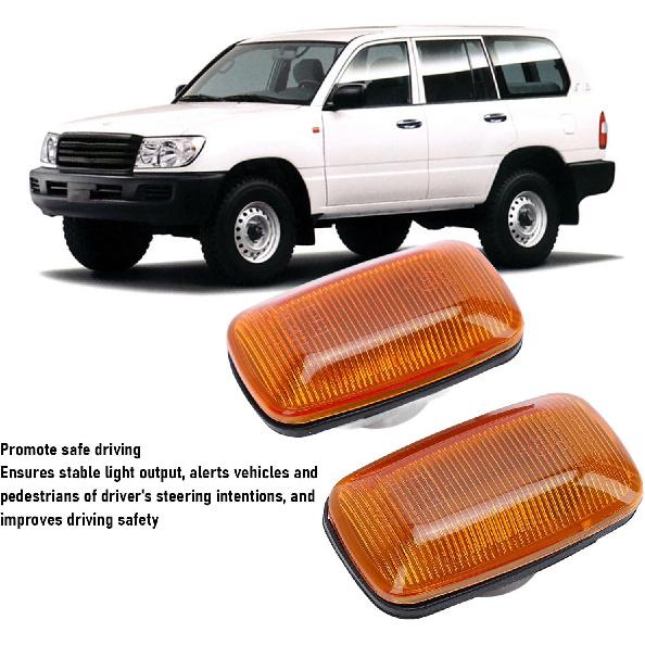 1 Pair LED Side Marker Lights Cover 8173120191 Amber for Toyota Land cruiser 70 80 90 100 Series Camry Scepter SXV1 Hilux N13 Surf