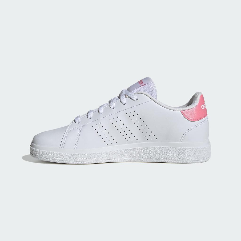 Adidas Advancourt Base Sneakers for Boys and Sizes Footwear Black cm 2.0 Kids, Girls, 22-25.5cm, NLE02, White/Bliss Pink/Core (ID3886), 22.0