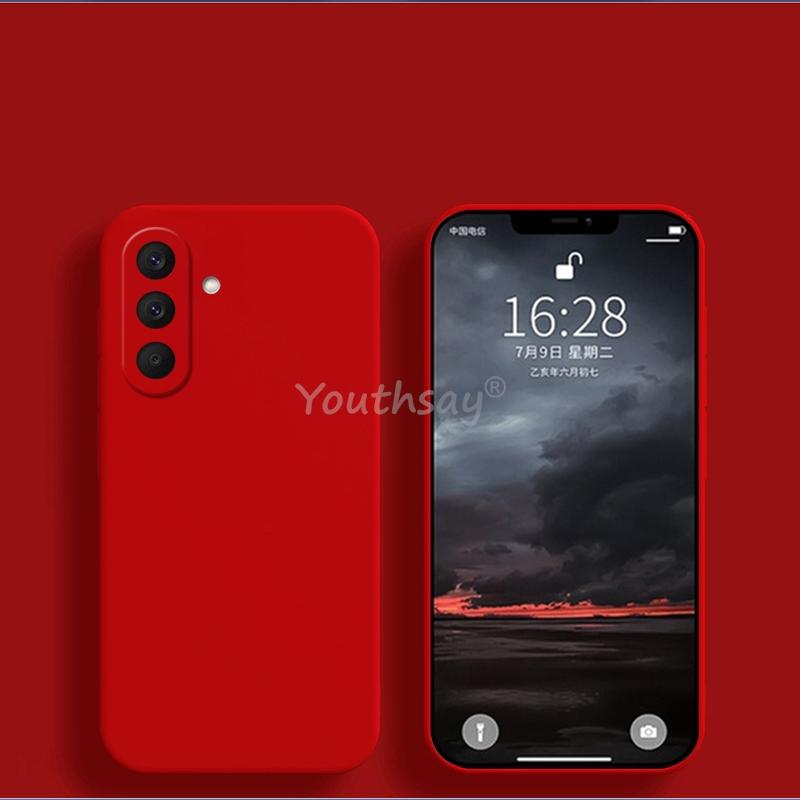 For Samsung Galaxy A27 Case Liquid Silicone Plain Samsung A27 Cover TPU Anti-drop Phone Protector Case Galaxy A27 Cover