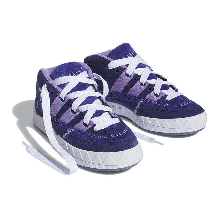 Maité Steenhoudt x adidas Adimatic Mid Victory Blue Unisex Spor Ayakkabıları Magic-Lilac Koyu Mavi IG8174
