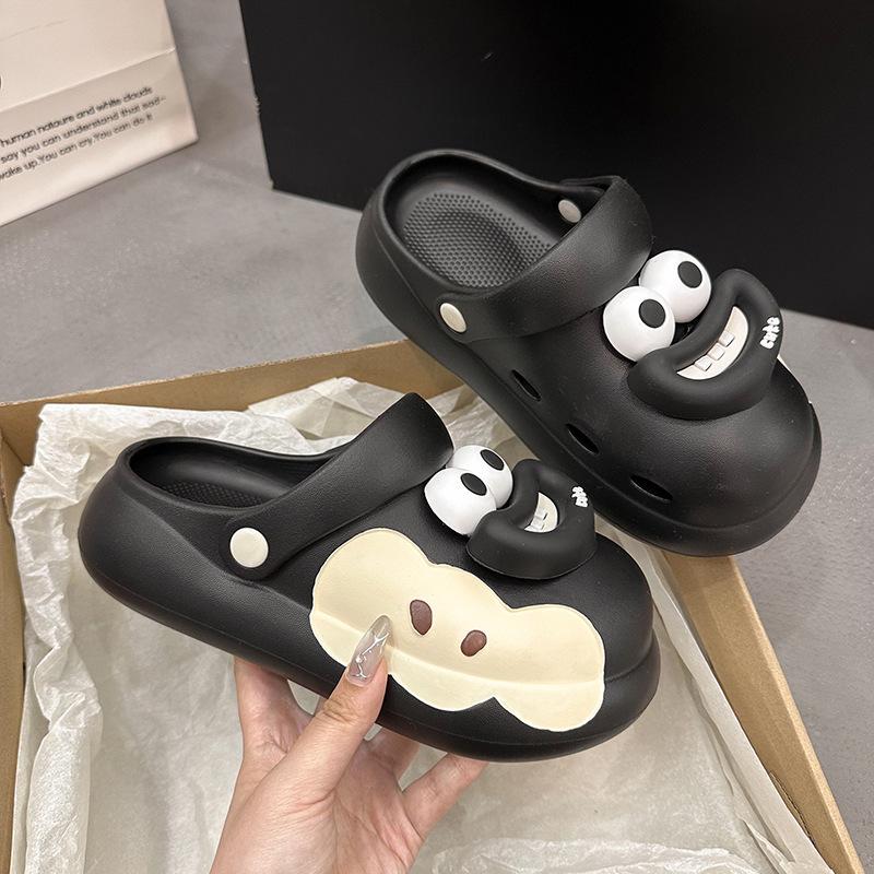 Nyári rajzfilm aranyos felhő lyukacsos cipő otthon lány táska fejviselet sokoldalú csúszásmentes hűs papucs
