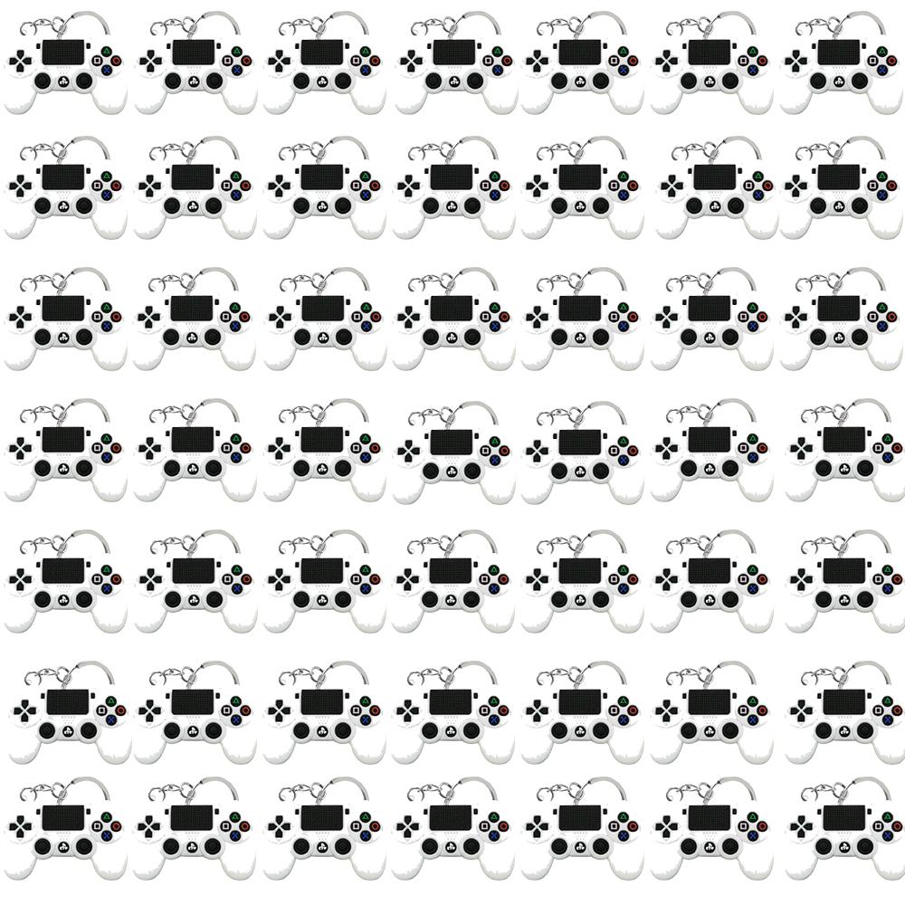 50PCS Keychain for Boys Men Gamepad Keyring Joystick Game Controller Key Accessories fit Handbag Key Pendant Friends Key Gifts