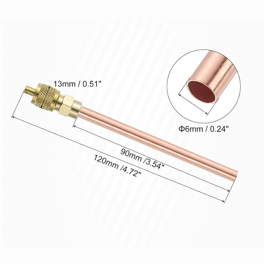 

Товщина 0.6ММ Сервісний клапан 63/120ММ AC Schrader Сервісний Вакуумна Система Холодильник Заправка 120mm