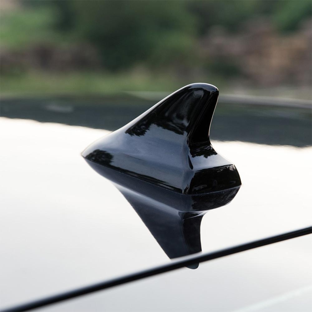 Universelle Haifischflossen-Antenne für Autos Radioantennen FM/AM-Signal Schutzantenne Autostyling Dachdekoration Aufkleber Basis