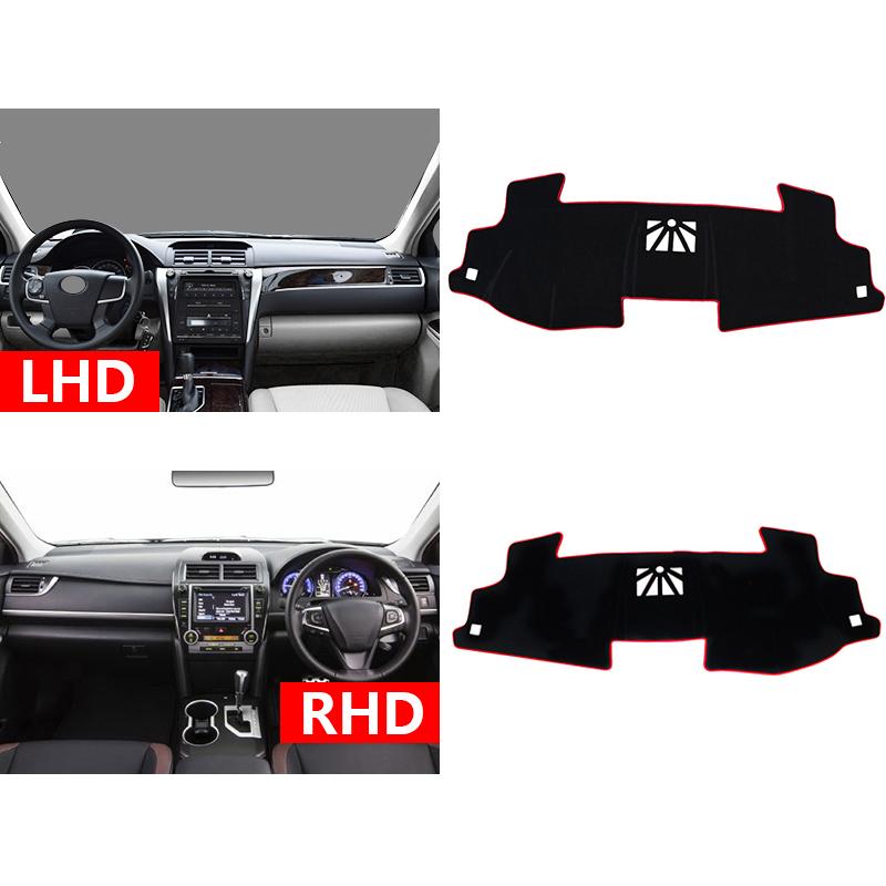 Car Dashboard Avoid Light Pad Instrument Platform Desk Cover Mats Carpets For Toyota Camry 50 XV50 2012 2013 2014 2015 2016 2017