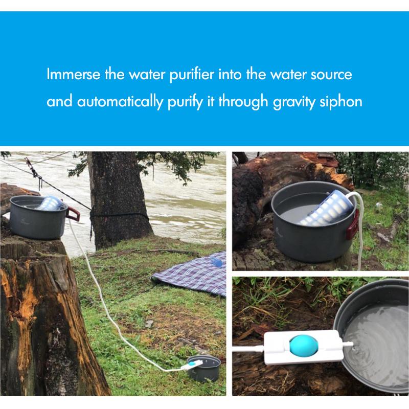 Hiking Climbing Water Filter Ceramic Membrane Purifier Outdoor Water Filter Portable Water Purifier Camping Emergency Equipment