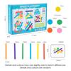 Children's Rainbow Stick Thinking Puzzle Wooden DIY Ice Cream Stick Puzzle Challenge Table Games Montessori Educational Toys
