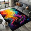 Dream Note Music Colorful Musical Score Cartoon Carpet Rug for Living Room Bedroom Home Sofa Decoration,Kid Non-slip Floor Mat