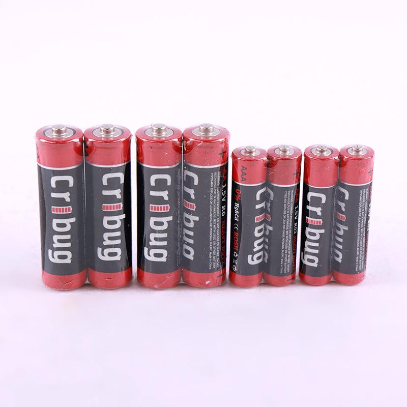 Huatai AAA No. 5 & No. 7 Carbon Batteries for Toys and Remote Controls