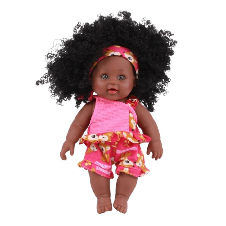 12in African American for Doll for Baby Girls Boys with Black Skin that Looks Re