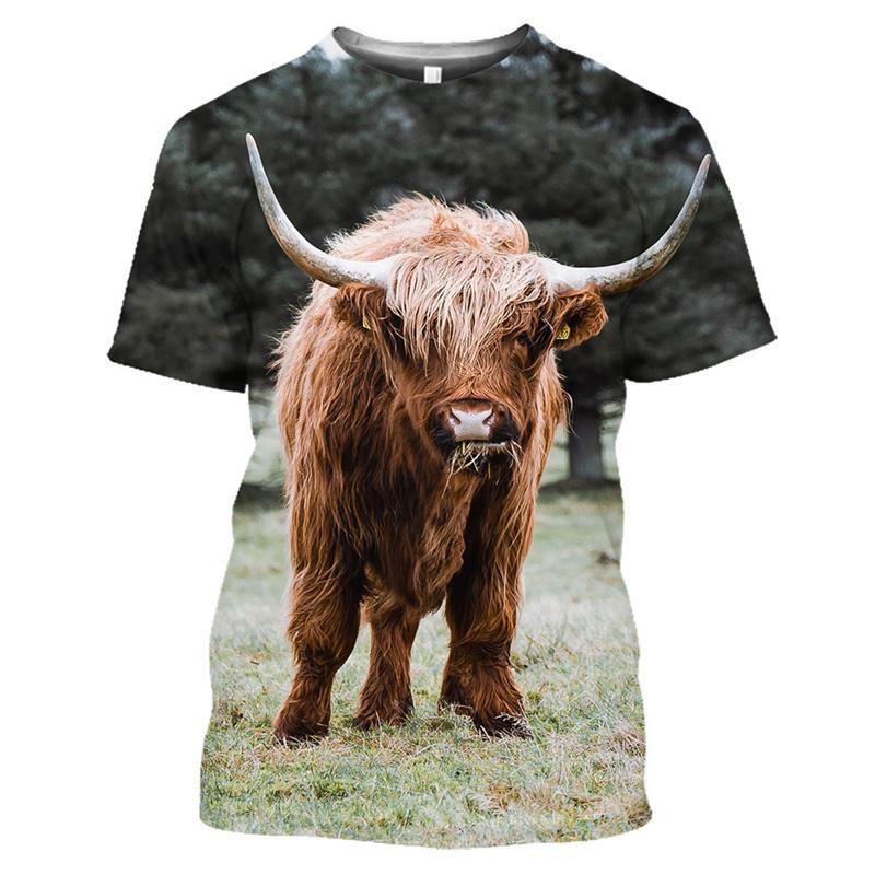 Spain Bull Graphic T Shirt for Men T-shirt Fashion 3D San Fermín Bullfight Printed Tee Shirts Womens Clothing Kids Short Sleeve