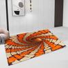 3D Vortex Illusion Carpet Entrance Door Floor Mat Abstract Geometric Optical Doormat Non-slip Floor Mat Living Room Decor Rug