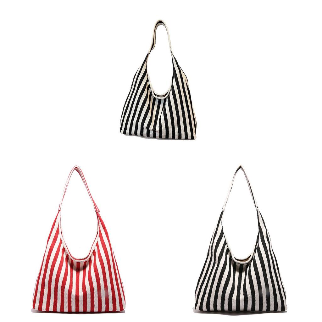 Retro Fashion Handbag Made Of Knit Cloth With Top Handle And Casual Design